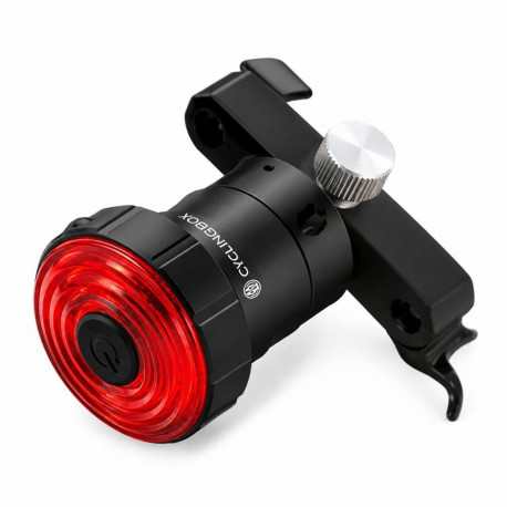 iLike Smart USB Rechargeable Bike Tail Light with Brake Sensor, 7 Lighting Modes, IPX5 Waterproof, A
