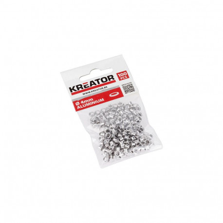 Eyelets Alu. 4mm (100pcs.) Kreator