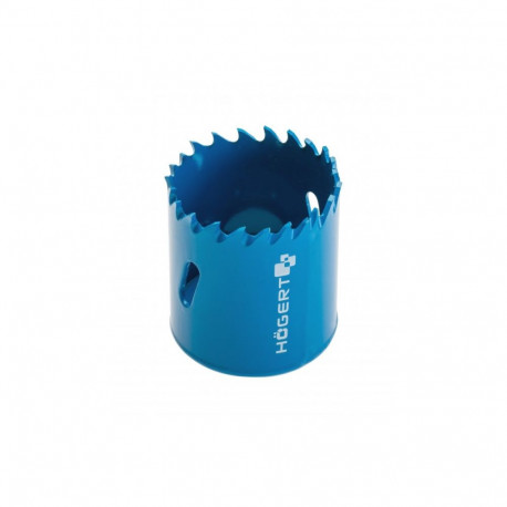 Hogert hole saw HT6D406, 22mm, bimetal, cut depth 38mm, 4-6 teeth/inch, high quality steel with 8% C