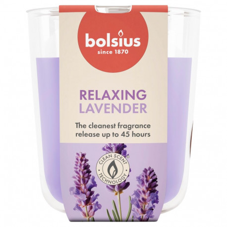 CANDLE SCENTED LAVENDER H9.7CMD8.5CM