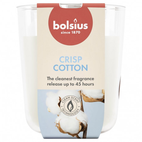 CANDLE SCENTED FRESH COTTON H9.7CMD8.5CM