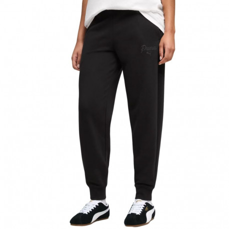 Spodnie damskie Puma ESS Script Comfort czarne 691763 01