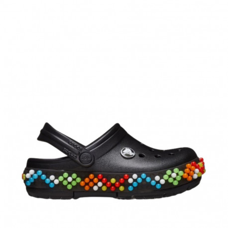 Crocs laste plätud Crocband Colorful Lights 210467 001, mustad