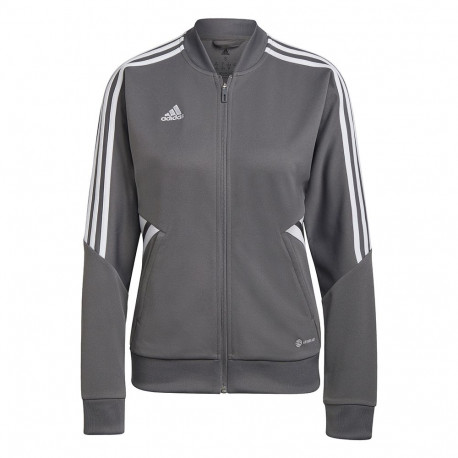 Bluza damska adidas Condivo 22 Track Jacket Full Zip szaro-biała HD2280