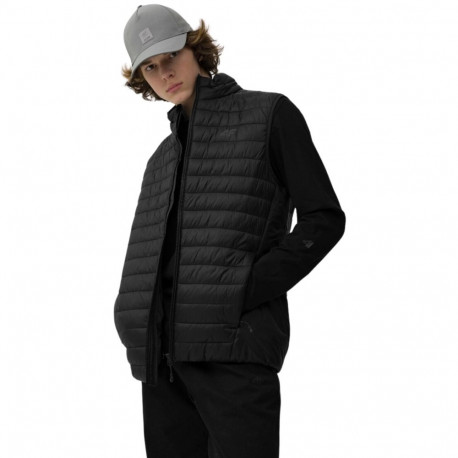 4F meeste tepitud vest 4FSS23TDJAM082 20S, süsimust