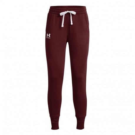 Spodnie damskie Under Armour Rival Fleece bordowe 1356416 690