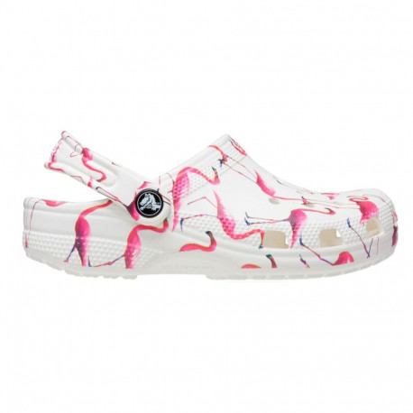 Crocs laste plätud Classic Party Kids 207826 1CW, valge-roosa
