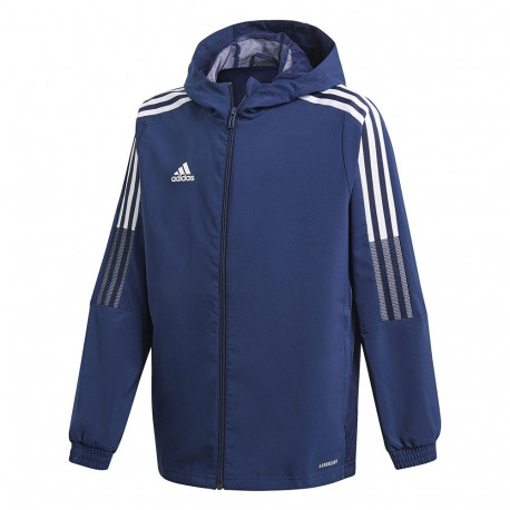 Kurtka dla dzieci adidas Tiro 21 Windbreaker granatowa GP4974