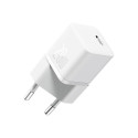Mini wall charger Baseus GaN5 20W (white)