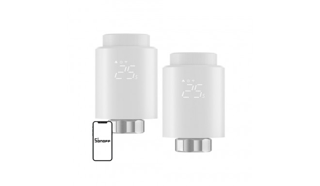 SONOFF ZigBee TRVZB Thermostatic Head, 2-Pack