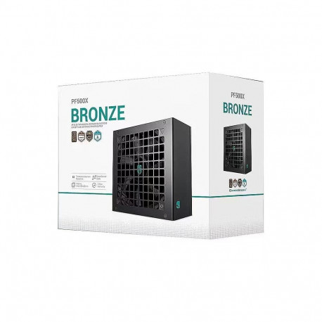 Power Supply Unit - DEEPCOOL PF500X 500W 80 PLUS Bronze Active Cooling