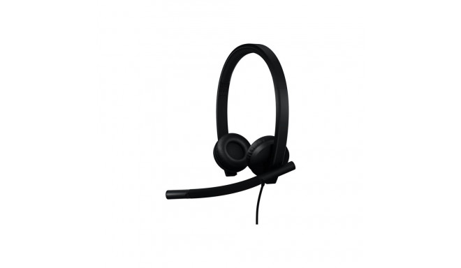 Logitech peakomplekt H570e stereoline Teams-versioon, must