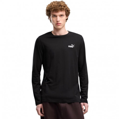 Puma meeste t-särk 682546 01 M ESS No. 1 logoga pikkade varrukatega, must