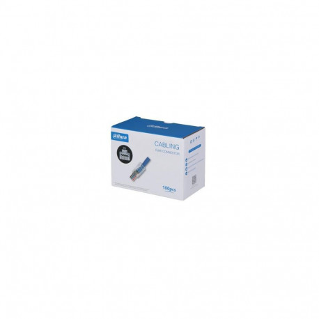 DAHUA UTP CAT6 15U" Pass Through RJ45 Connector 100pack