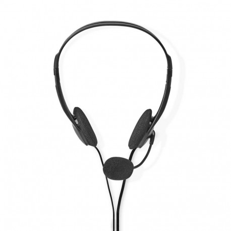 Nedis On-ear austinas ar mikrofonu  melnas CHST100BK (5412810274130)