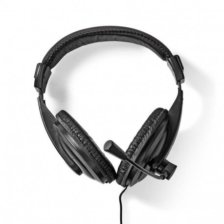 Nedis On-ear austinas ar mikrofonu  melnas CHST210BK (5412810415373)