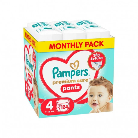 Pampers Pants autinbiksites  4. izmers  9-15kg  124gab. 80894763 (8006530315852)