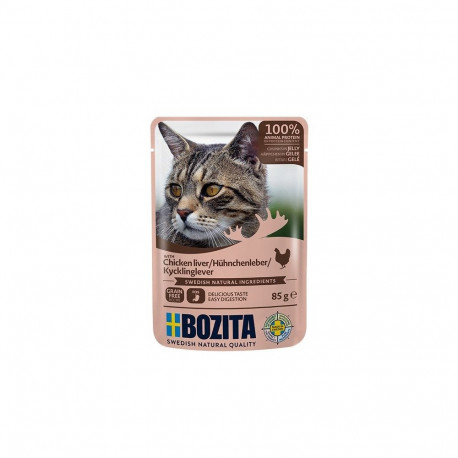 BOZITA Chicken liver Chunks in jelly - wet cat food - 85g