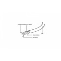 Cable SATA DATA III metal clips 50cm