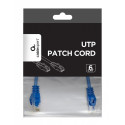 Patch cord Cat.6 UTP 0.25m blue