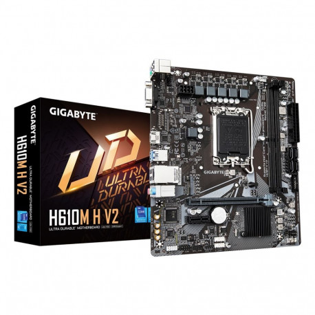 GIGABYTE emaplaat H610M H V2 DDR4 toetab Intel Core 14. põlvkonna protsessoreid 6+1+1 hübriid-digita