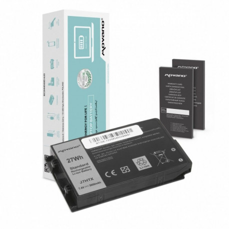 Battery J7HTX for Dell Latitude 12 Rugged 7202 7212 7220 Tablet - 3600 mAh (27 Wh)