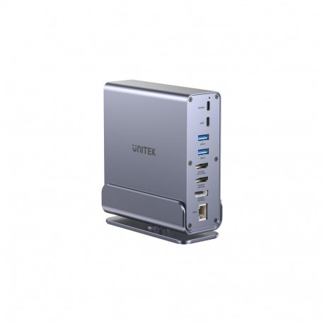 UNITEK sülearvuti dokkimisjaam D1135AGY01 USB 3.2 Gen 1 (3.1 Gen 1) Type-C, hall