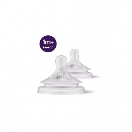 Philips Avent SCY963/02 Silicone Bottle Teats 2 pcs