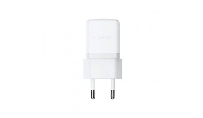 Baseus Palm Fast Charger USB-C 20W + Data Cable USB-C/USB-C 1m / White