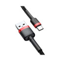 Baseus Cafule USB-C Cable 3A 1m / Red/Black
