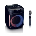 Lenco PA-101BK Portable speaker with microphone
