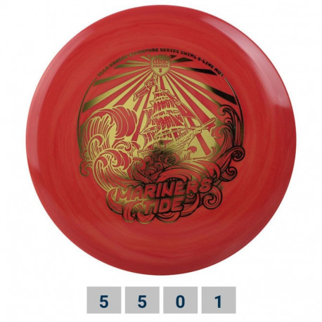 Discgolf DISCMANIA Midrange Driver S-LINE SWIRL MD3 Mariners Tide Yellow/Red 5/5/0/1