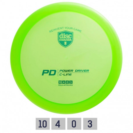 Discgolf DISCMANIA  Distance Driver C-LINE PD Green 10/4/0/3