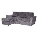 Corner sofa bed INGA graphite grey