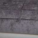 Corner sofa bed INGA graphite grey