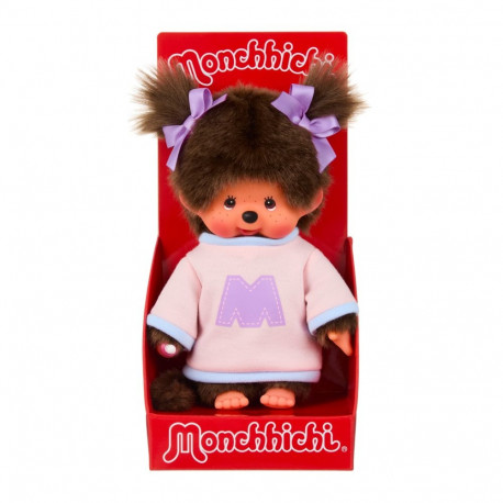 MONCHHICHI pehme mänguasi Tüdruk kamspunis, 20 cm