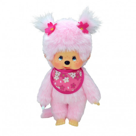 MONCHHICHI pehme mänguasi Pink Sakura, 20 cm