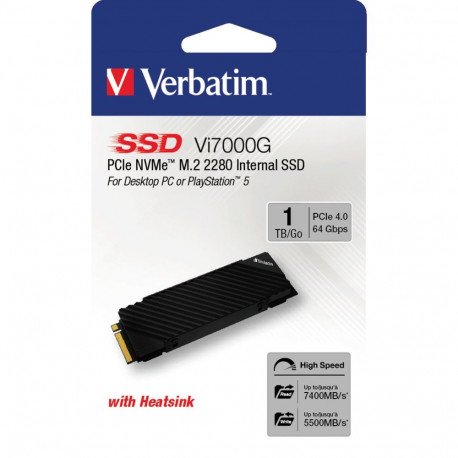 Vi7000G 1 TB (schwarz, PCIe 4.0 x4, NVMe, M.2 2280, Kühlkörper)