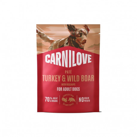 Carnilove Pate Turkey & Wild Boar wet food for dogs 300g