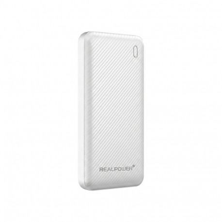 "REALPOWER PB-10000 Plus,10.000 mAh,20W,2x USB-A,1x USB-C wei"