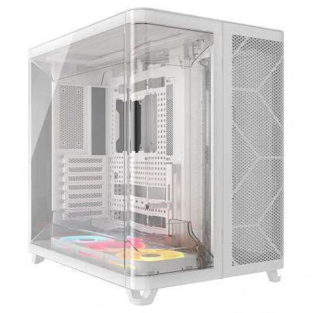 Corsair midi mängukorpus Air 5400 LX-R RGB iCUE LINK ATX, valge