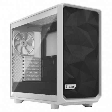 "Midi Fractal Design Meshify 2 Lite White TG Clear Tint ATX Gaming Gehäuse mit Fenster"