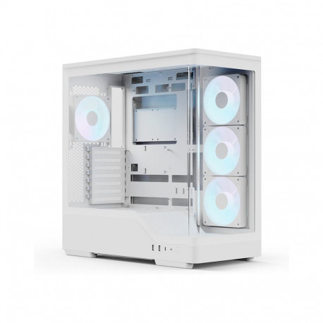 Aerocool midikorpus P500A-WT-v1 karastatud klaas x2, valge