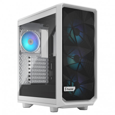 "Midi Fractal Design Meshify 2 Compact RGB White TG Clear Tint Gaming Gehäuse"