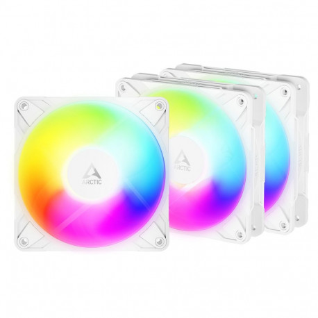 Arctic korpuse ventilaatorid P12 Pro Reverse 120mm A-RGB 3-pack, valge