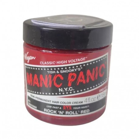 MANIC PANIC poolpüsiv kreemvärv 118ML, rock'n'roll punane