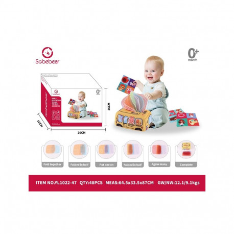 FABRIC BABY EDUCATION TISSUE TOY BOX