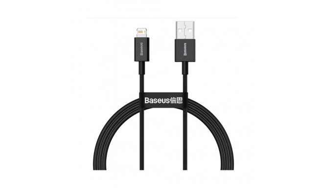 Baseus - Baseus CALYS-A01 Superior Fast Charging Data Cable USB-Lightning 2.4A 1m Black