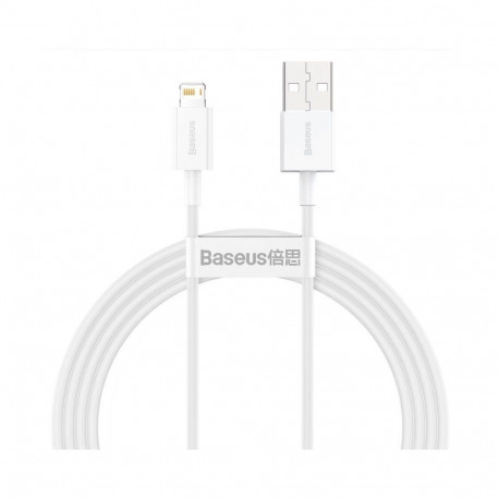 Baseus - Baseus CALYS-B02 Superior Fast Charging Cable Lightning 2.4A 1.5m White
