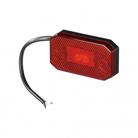 Tagatuli punane LED 12/24V 80x